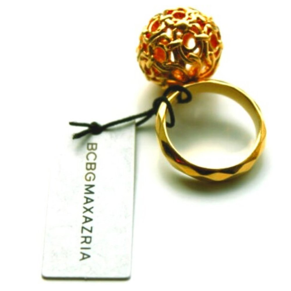 BCBG Max Azria COCKTAIL Day RING Filigree BALL